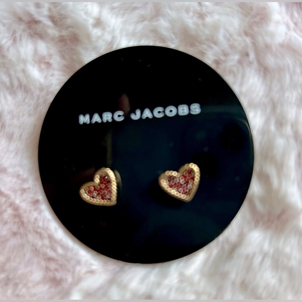 NWT Marc Jacob’s Red Heart Earrings